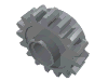 Technic Gear 16 Tooth with Clutch [Smooth]