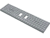 Train Base 6 x 24 with Two 1 x 2 Cutouts and 3 Round Holes Each End