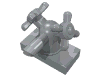 Набор LEGO Tap 1 x 2 with Dual Handles, Светлый сине-серый