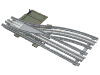 Train, Track 12V Switch Point Left, Type 2 - Track Only