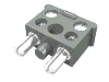 Electric Connector, 2 Way Male Squared Narrow Long - Complete Assembly