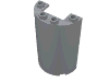 Cylinder Half 2 x 4 x 5 with 1 x 2 cutout
