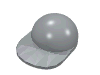 Minifig Cap Short Curved Peak