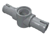 Technic Pin Long with Friction Ridges Lengthwise and Centre Pin Hole