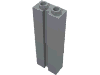 Brick Special 1 x 2 x 5 with Groove