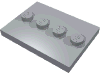 Tile Special 4 x 3 with 4 Studs in Centre