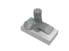 Набор LEGO Tap 1 x 2 (Complete) White/Light Grey, Светлый сине-серый