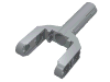 Technic Linear Actuator Mini with Dark Bluish Gray Head and Orange Axle