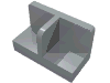 Набор LEGO Panel 1 x 2 x 1 with Rounded Corners and Central Divider, Светлый сине-серый