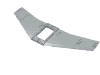 Wing Plate 20 x 56 with 6 x 10 Cutout and 4 Holes