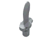 Minifig Knife [Flat Hilt End]