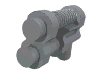 Minifig Two Barrel Pistol