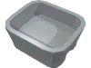 Набор LEGO Friends Accessories Dish, Rectangular, Светлый сине-серый