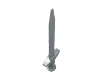 Minifig Greatsword Pointed with Thin Crossguard