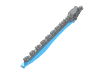 Hero Factory Sword 11.5L with Sawtooth Back / Trans Medium Blue Blade