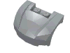 Vehicle Mudguard 3 x 4 x 1 2/3 Curved Front