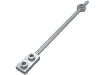 Bar 1 x 12 with 1 x 2 Plate End with Hollow Studs and 1 x 1 Round Plate End