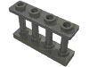 Набор LEGO Fence Spindled 1 x 4 x 2 [4 Top Studs], Темный сине-серый