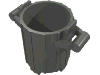 Набор LEGO Container, Trash Can with 2 Cover Holders, Темный сине-серый