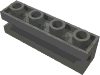 Набор LEGO Brick Special 1 x 4 with Groove, Темный сине-серый