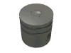Набор LEGO Technic Engine Piston Round, Темный сине-серый