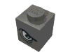 Набор LEGO Brick  1 x  1 with Angry Eye Left/Sad Eye Right Print, Темный сине-серый