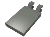 Набор LEGO Tile Special 2 x 3 with 2 Clips [Undetermined Type], Темный сине-серый