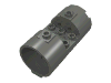Набор LEGO Cylinder 3 x 6 x 2 2/3 Horizontal, Темный сине-серый