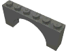 Набор LEGO Brick Arch 1 x 6 x 2 - Thick Top with Reinforced Underside, Темный сине-серый