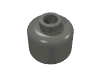 Набор LEGO Minifig Head Plain [Hollow Stud], Темный сине-серый
