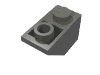 Набор LEGO Slope Inverted 45В° 2 x 1 with 2 Black Rectangles (Ferry Windows) Print, Темный сине-серый