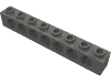 Набор LEGO Technic Brick 1 x 8 [7 Holes], Темный сине-серый