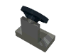 Набор LEGO Vehicle Steering Stand 1 x 2 with Black Steering Wheel, Темный сине-серый