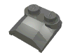 Набор LEGO Brick Curved 2 x 2 x 2/3 Two Studs - Lip End, Темный сине-серый