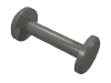 Набор LEGO Minifig Hose Nozzle Simple, Темный сине-серый