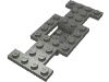 Набор LEGO Vehicle, Base 4 x 10 x 2/3 with 2 x 2 Recessed Center with Smooth Underside, No Center Hole, Темный сине-серый