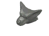 Набор LEGO Minifig Head Cover, Werewolf, Темный сине-серый