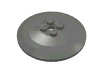 Набор LEGO Dish 6 x 6 Inverted (Radar) [Solid Studs], Темный сине-серый