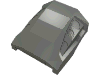 Набор LEGO Slope Curved 2 x 2 No Studs - 3 Recessed Side Ports, Темный сине-серый