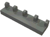 Набор LEGO Hinge Tile 1 x 4, Темный сине-серый