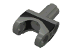 Набор LEGO Technic Axle Connector 2 x 3 with Ball Socket and Axle Socket with Black Rubber Insert, Темный сине-серый
