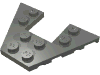 Набор LEGO Wedge Plate 4 x 6, Темный сине-серый