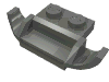 Набор LEGO Plate Special 1 x 2 with Racers Car Grill, Темный сине-серый