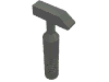 Набор LEGO Minifig Tool Small Hammer - 6-Rib Handle, Темный сине-серый