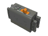 Набор LEGO 9V Battery Box [Orange Polarity Switch / Dark Bluish Gray Hatches], Темный сине-серый