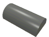 Набор LEGO Brick Curved 2 x 4 No Studs, Curved Top, Темный сине-серый