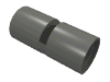 Набор LEGO Technic Pin Connector Round [Slotted], Темный сине-серый