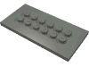 Набор LEGO Plate Special 4 x 8 with Studs in Centre, Темный сине-серый