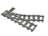 Набор LEGO Train, Track 9V Switch Point Left, Темный сине-серый