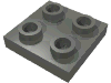 Набор LEGO Plate Special 2 x 2 with Wheel Holder Bottom, Темный сине-серый